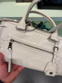 Sac bowling en cuir ivoire