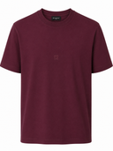 T-shirt En Coton Bordeaux À Logo 4G Brodé