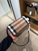 Sac bandoulière Check Archive beige et marron