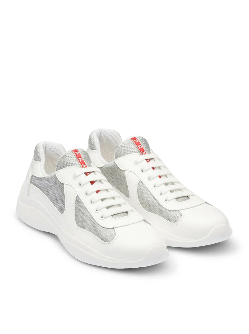 America's Cup patent leather and bike fabric sneakers