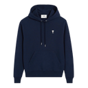 Hoodie Bleu Marine Ami de Coeur Blanc en Coton
