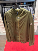 Veste coupe-vent légère à capuche kaki