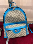 Sac à dos monogrammé dégradé bleu électrique