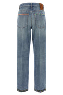 Pantalon Cuir Bleu