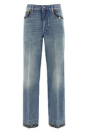 Pantalon Cuir Bleu