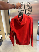 Hoodie en coton rouge délavé