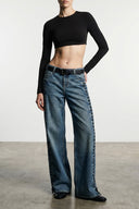 Pantalon Coton Bleu