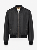 Bomber technique noir à doublure Check