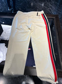 Pantalon de jogging écru à bandes latérales tricolores