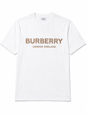 T-shirt premium blanc cassé à imprimé beige archive