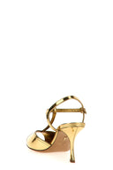 Sandales Cuir Doré