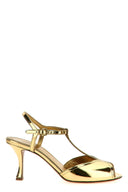 Sandales Cuir Doré