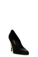 Talons Cuir Argenté