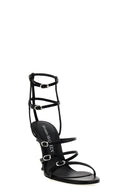 Talons Cuir Noir