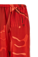 Pantalon Soie Rouge