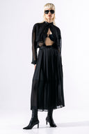 Chemise Soie Noir