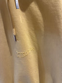 Hoodie oversize à logo brodé ton sur ton jaune pâle