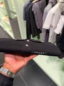 Polo en piqué de coton noir à logo signature