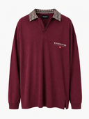 Balenciaga Unity Sports Polo Long Sleeve Bordeaux