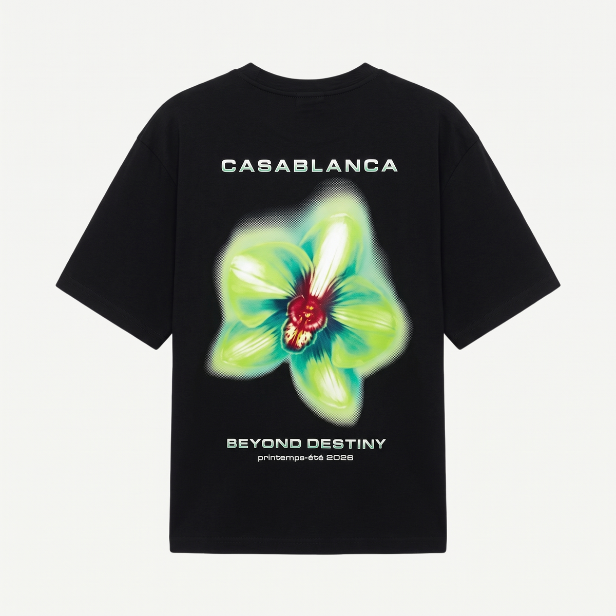 T-shirt Casablanca Oversized Glitch Orchid – dos