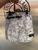 Short cargo comfort imprimé minéral gris