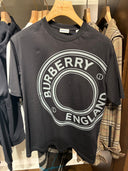T-shirt oversize logo circulaire noir et blanc