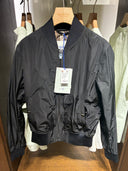 Bomber technique noir à doublure Check