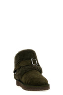 Chaussures Shearling Vert