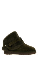 Chaussures Shearling Vert