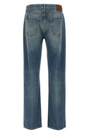 Pantalon Cuir Bleu