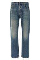 Pantalon Cuir Bleu
