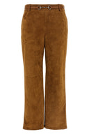 Pantalon Cuir Marron