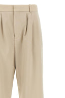 Pantalon Soie Beige