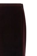 Jupe Velours Bordeaux