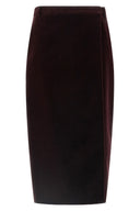 Jupe Velours Bordeaux