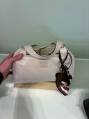 Sac bowling en cuir lisse ivoire