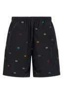 Bermuda en fil coupé multicolore