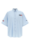 Chemise Coton Bleu Clair