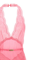 Robe en satin et dentelle