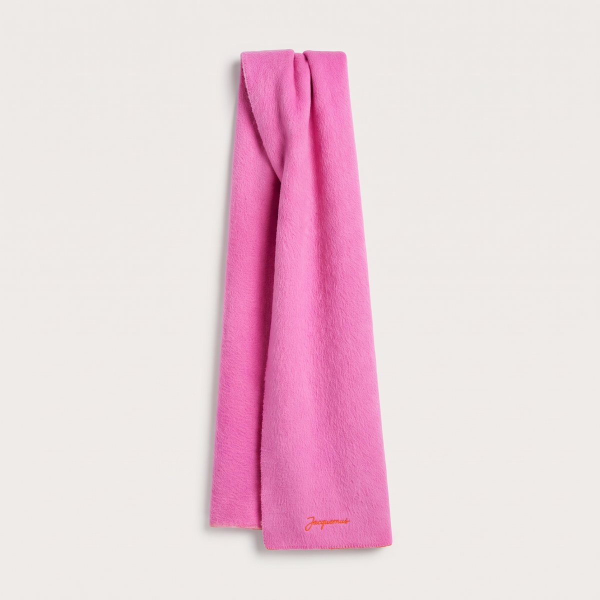 L'écharpe Jacquemus Neve Pink – face