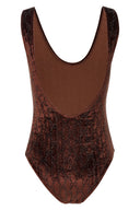 Top Velours Marron