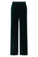 Pantalon Velours Vert