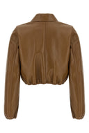 Veste Cuir Beige