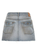 Jupe Coton Bleu Clair