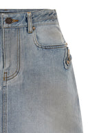 Jupe Coton Bleu Clair