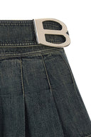 Jupe Coton Bleu