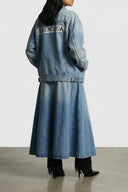 Jupe Coton Bleu Clair