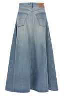 Jupe Coton Bleu Clair