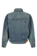 Veste Cuir Bleu