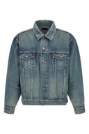 Veste Cuir Bleu